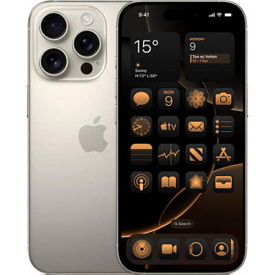 Смартфон Apple iPhone 16 Pro (eSIM) 256 ГБ натуральный титан